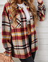 Plaid Pocketed Button Down Shacket