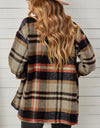 Plaid Pocketed Button Down Shacket