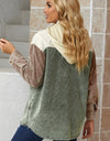 Snap Front Hooded Corduroy Shacket
