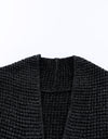 Heathered Open Front Longline Cardigan