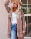 Heathered Open Front Longline Cardigan