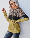 Leopard Color Block Hoodie