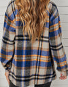 Plaid Pocketed Button Down Shacket