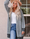 Heathered Open Front Longline Cardigan